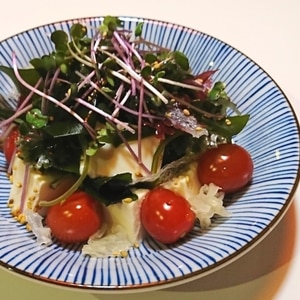 海藻と豆腐サラダ(生姜ドレッシング)